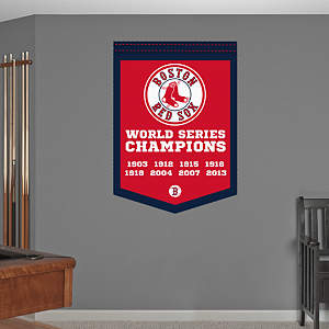 Boston Red Sox World Series Champions Banner Fathead Wall Decal
